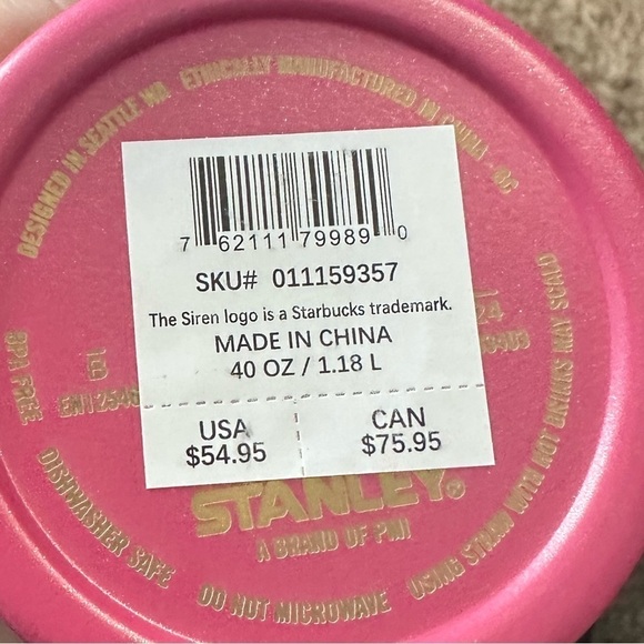 Berry Pink Glitter Stanley Tumbler - Picture 5 of 5